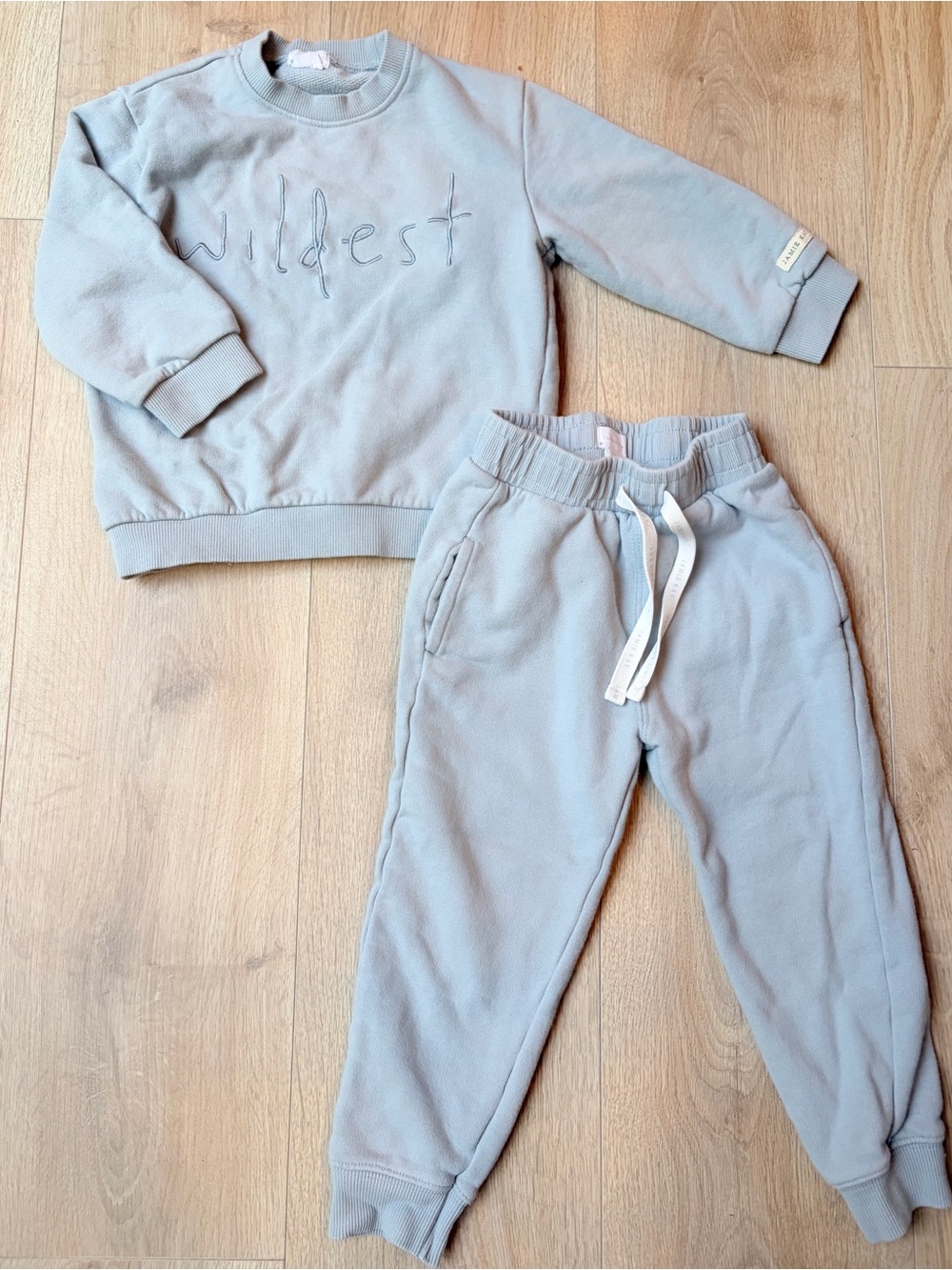 Wildest Dusty Blue Sweatshirt Set